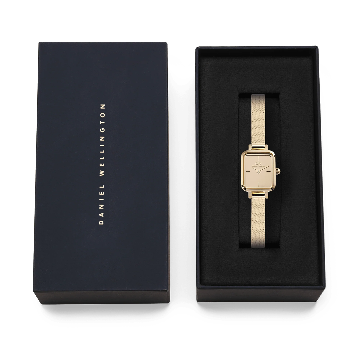 Daniel Wellington Petite&Quadro Mini Reflection Gold Women's Watch DW00100801