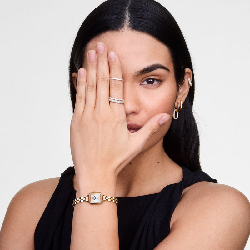 Daniel Wellington Petite & Quadro Mini Arch Silver Women's Watch DW00100850-zoom-