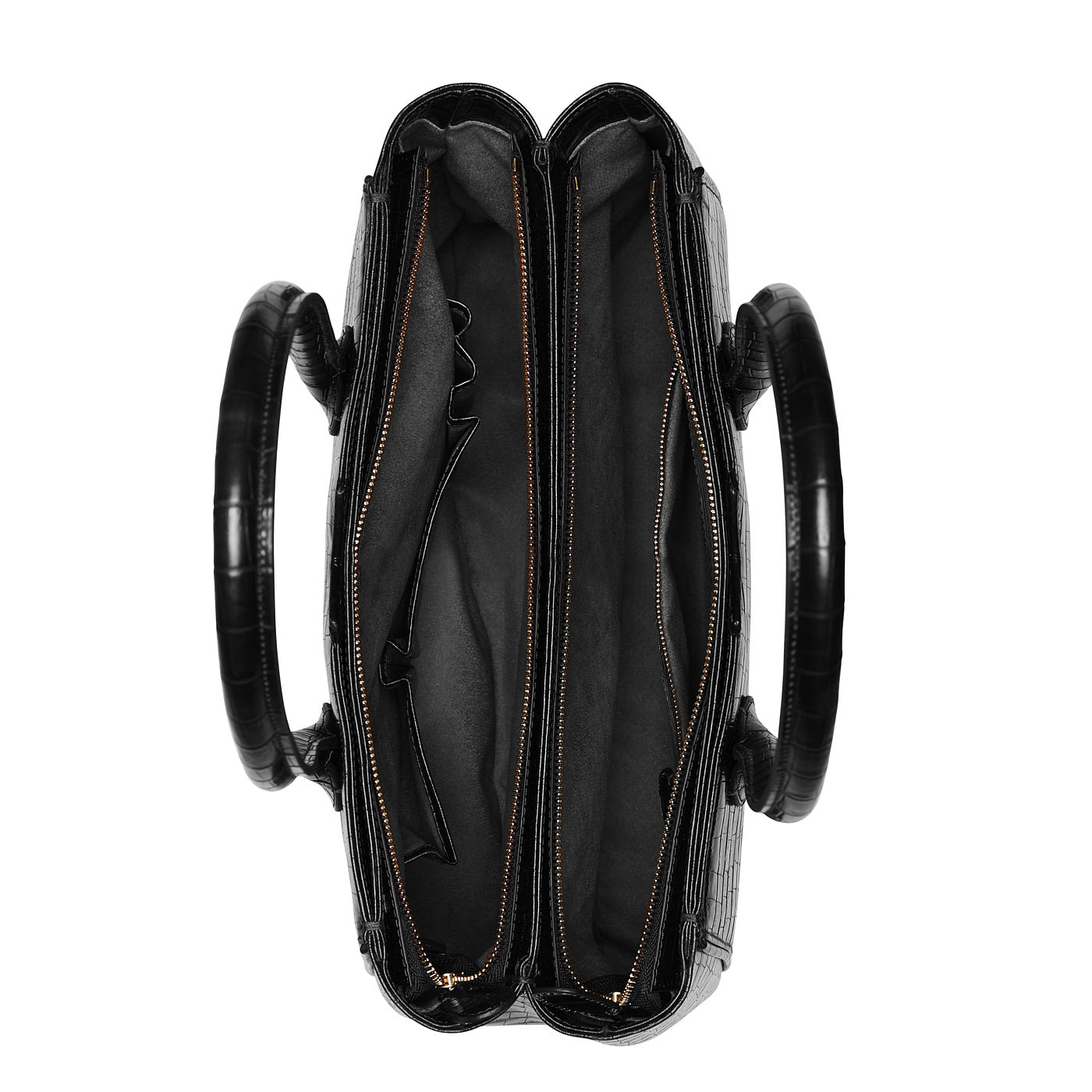 Isabel Bernard Honoré Cloè Black Croco Handbag IB25007