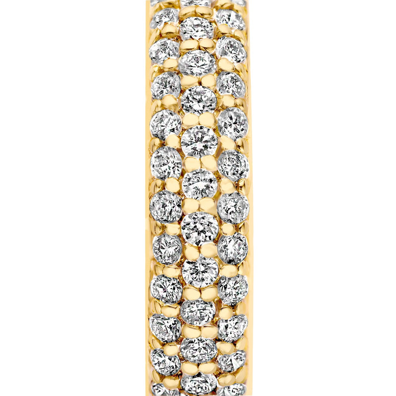 Isabel Bernard De la Paix Laure 14 karaat gouden oorringen met Diamant 0.25 karaat IBD360030-zoom-