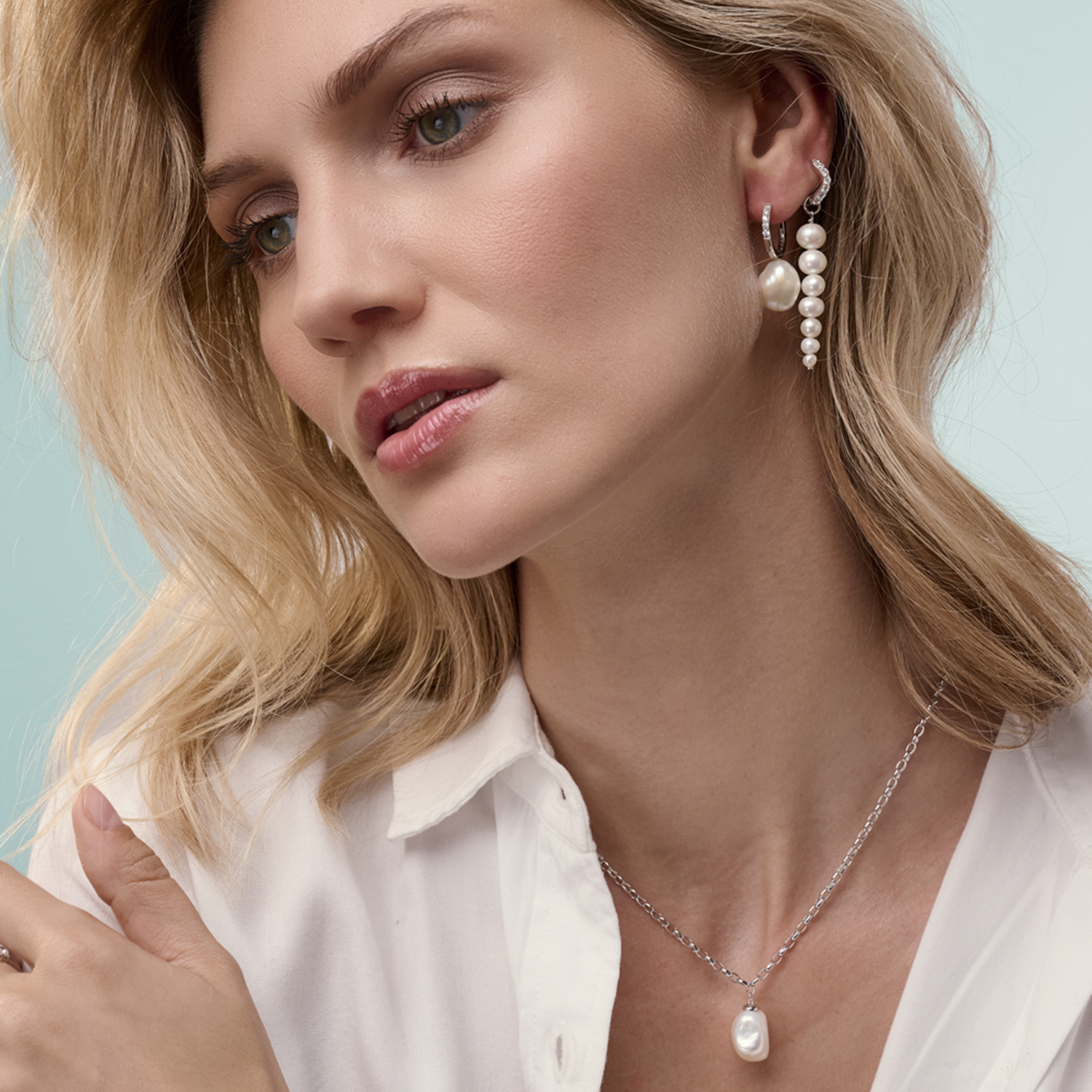 Sif Jakobs 925 Sterling Silver Padua Uno Earrings SJ-E2443-PCZ