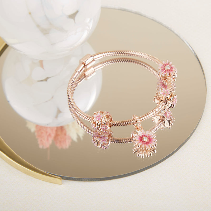 Pandora Garden Rosegold coloured Daisy Charm 788809C01-zoom-