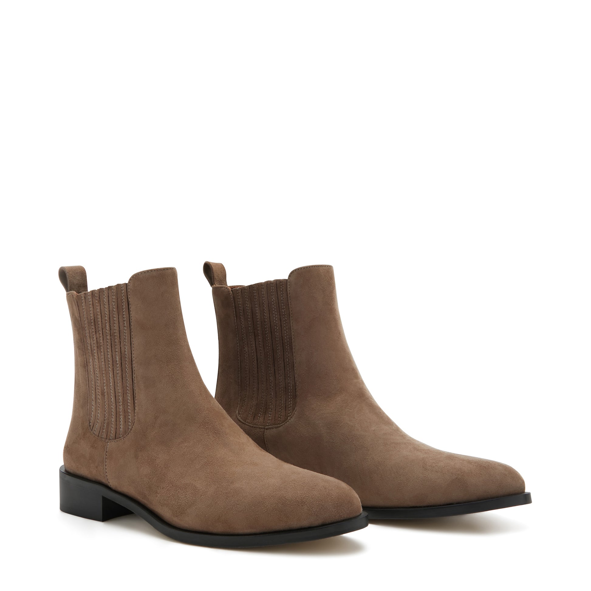 Isabel Bernard Vendôme Chey Taupe Suede Chelsea Boots IB53000SS-178-36